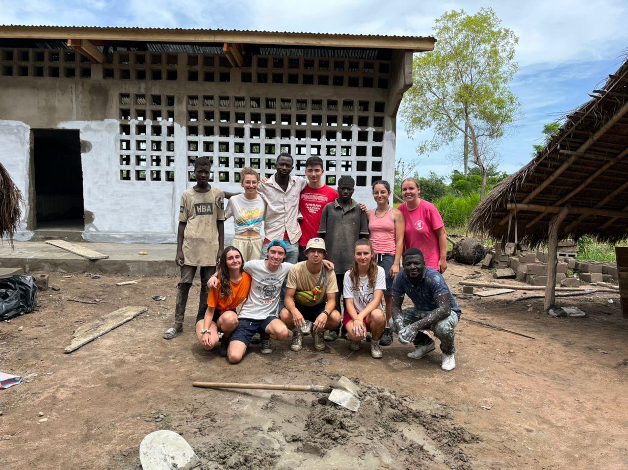 Deux salles de classe construites par Polytech Solidaire au Togo 